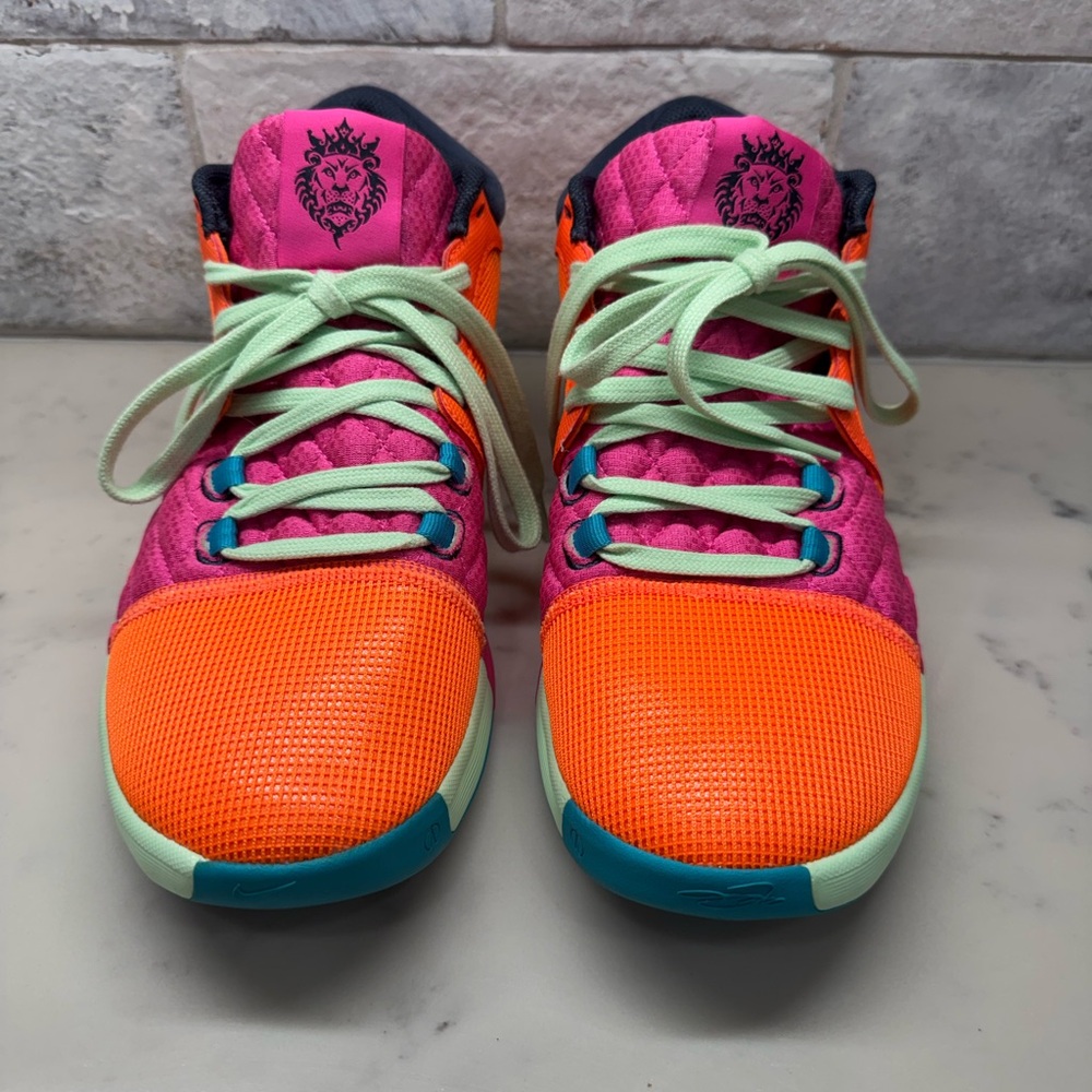 Nike LeBron Witness 8 VIII Multicolor Basketball Shoes Bright Orange Pink Men 9